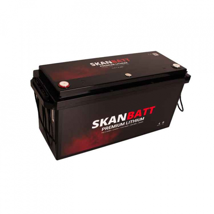 Lithiumbatteri Premium 12V 200Ah BMS Bluetooth Heat