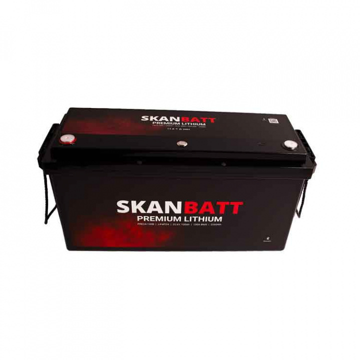 Lithiumbatteri Premium 24V 100Ah BMS Bluetooth Heat