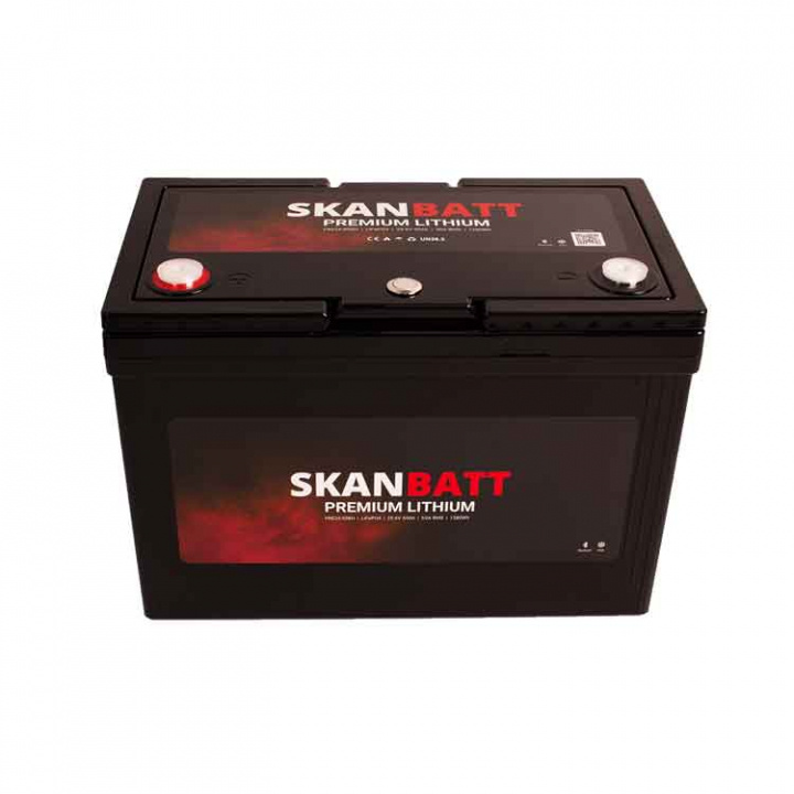 Lithiumbatteri 24V 50Ah BMS Bluetooth Heat