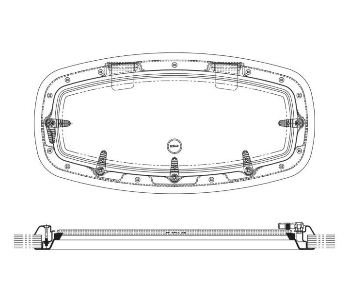 Bomar SS Flagship Ventil Rektangulär Rostfri