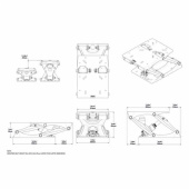Dämpat Stolstativ S5-AL Vit Inklusive Pump Dämpat Stolstativ S5-AL Vit Inklusive Pump