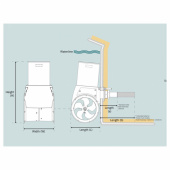 Bogpropeller SX35/140 12V 150 mm Utanpåliggande Bogpropeller SX35/140 12V 150 mm Utanpåliggande