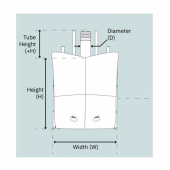 Bogpropeller SX35/140 Pod 12V 50 mm Utanpåliggande  Bogpropeller SX35/140 Pod 12V 50 mm Utanpåliggande