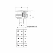Luftningsventil 16 mm Luftningsventil 16 mm