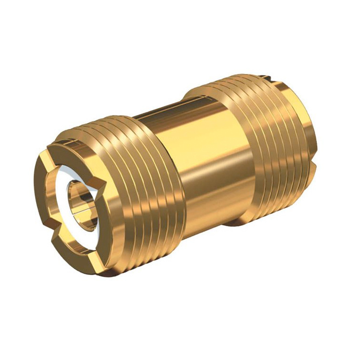 Guldpläterad Skarvkontakt Till PL259 UHF